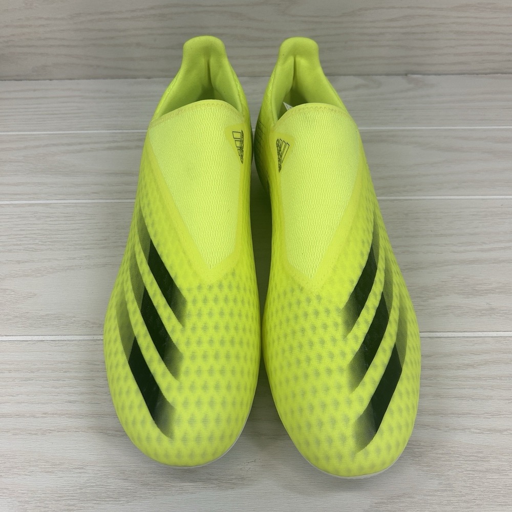 Adidas X Ghosted.3 Laceless FG Men's Size 13 Soccer Cleats Solar Yellow FW6969 - Picture 3 of 8